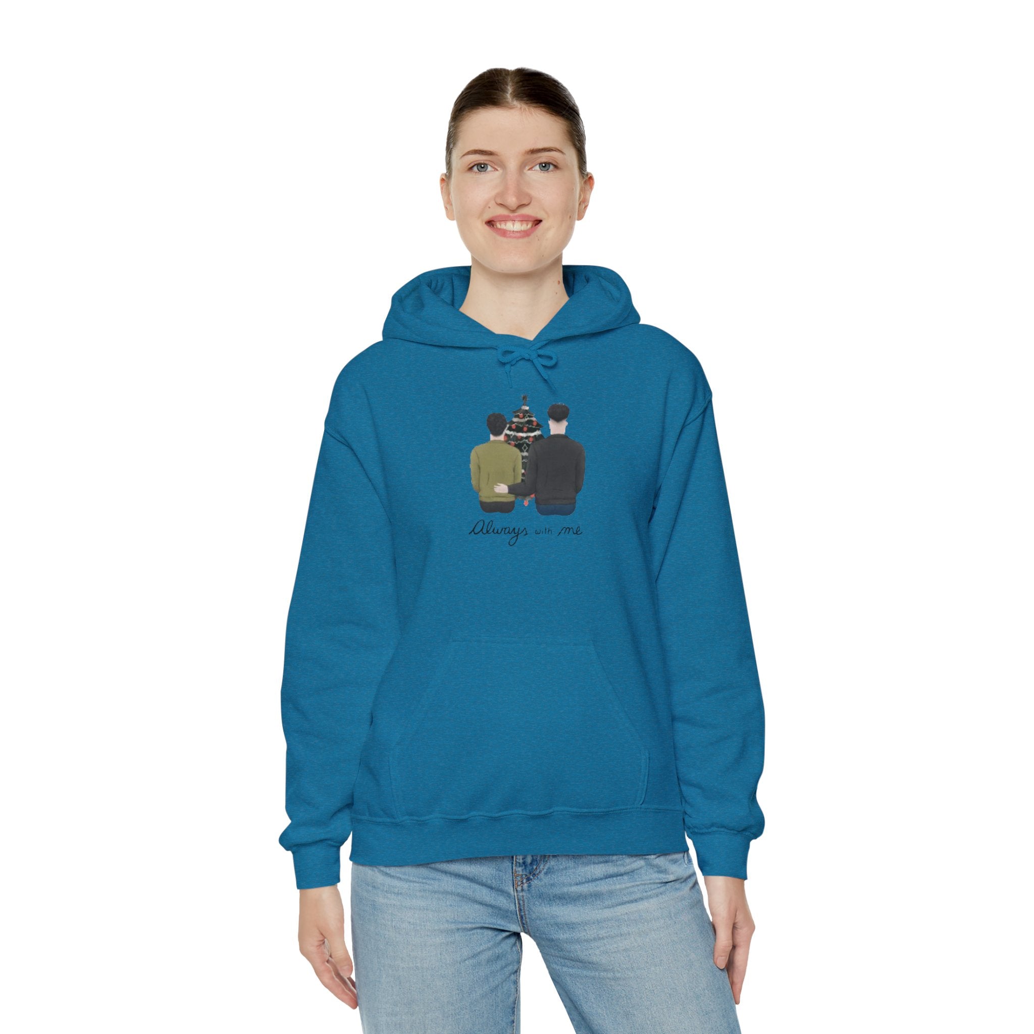 Always with me | Unisex Dry Blend Hooded Sweatshirt